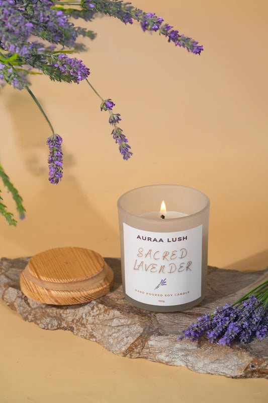 Sacred Lavender Scented Candle (150g)