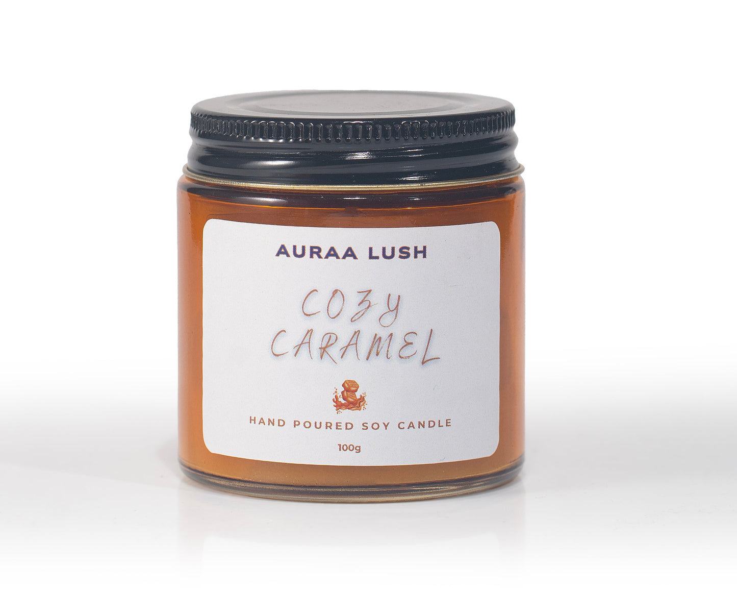 Cozy Caramel Scented Candle (100g)