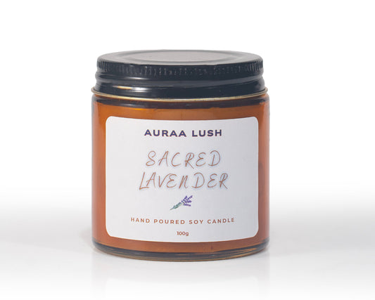 Sacred Lavender Scented Candle (100g)