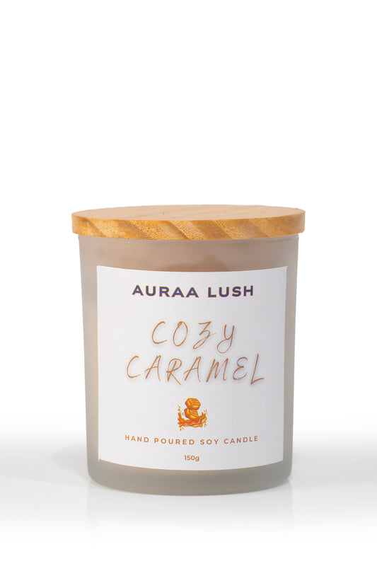 Cozy Caramel Scented Candle (150g)