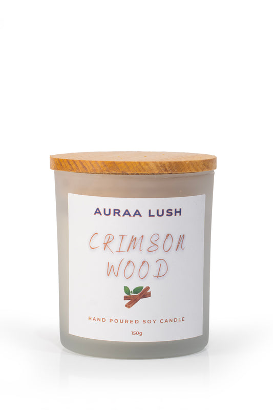 Crimson Wood Scented Candle (150g)